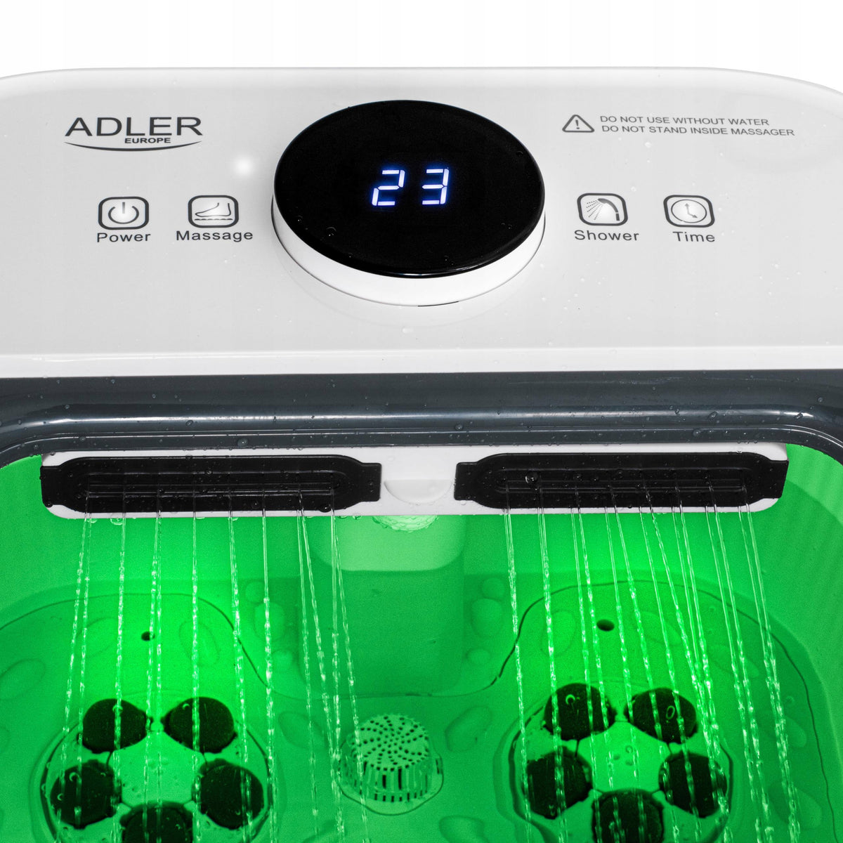 WATER FOOT MASSAGER HYDROMASSAGER HEATING UP TO 48°C Rainmaker Timer Medical device no