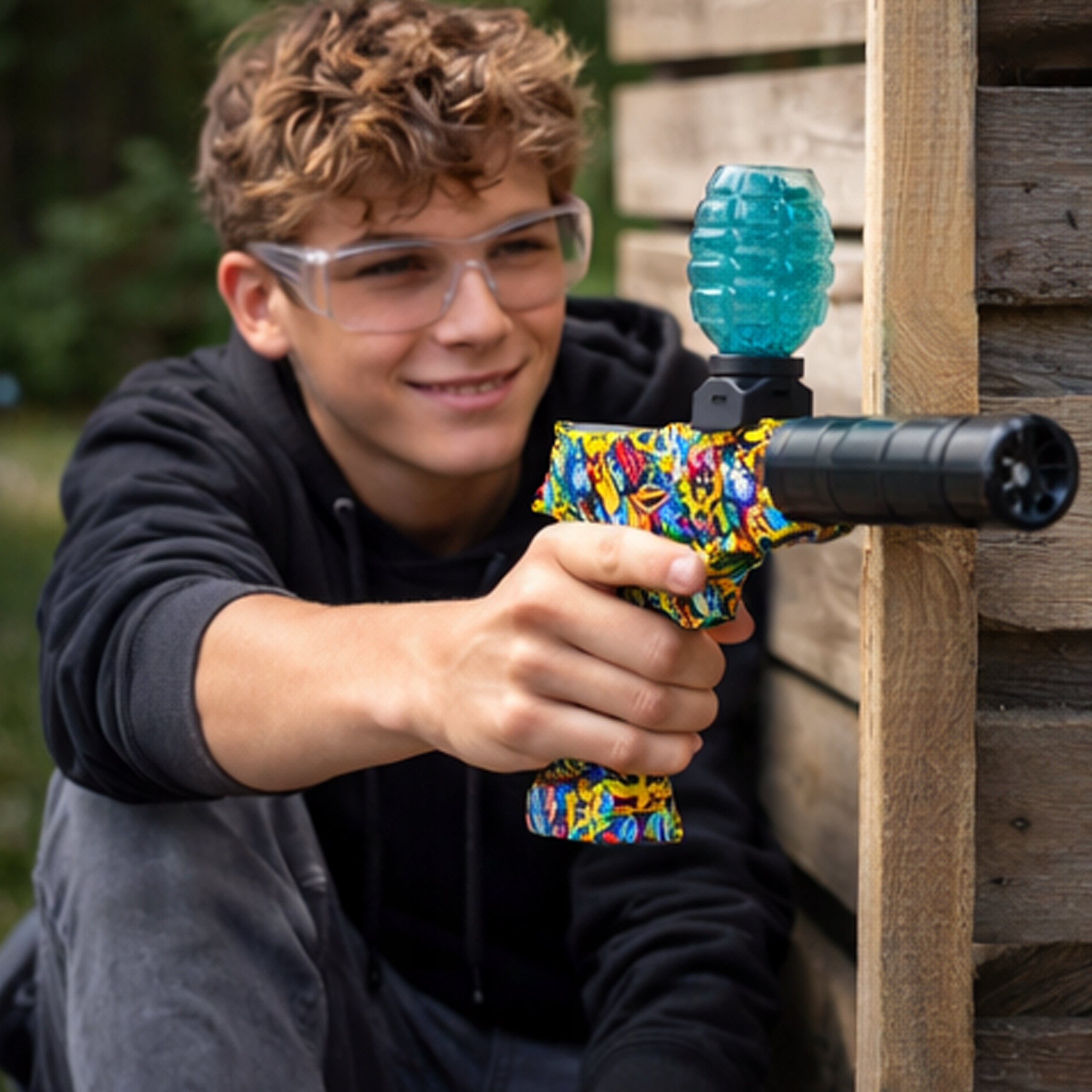 WATER GEL BALL GUN AUTOMATIC RIFLE SET XXL 1000 BALLS Packaging status original