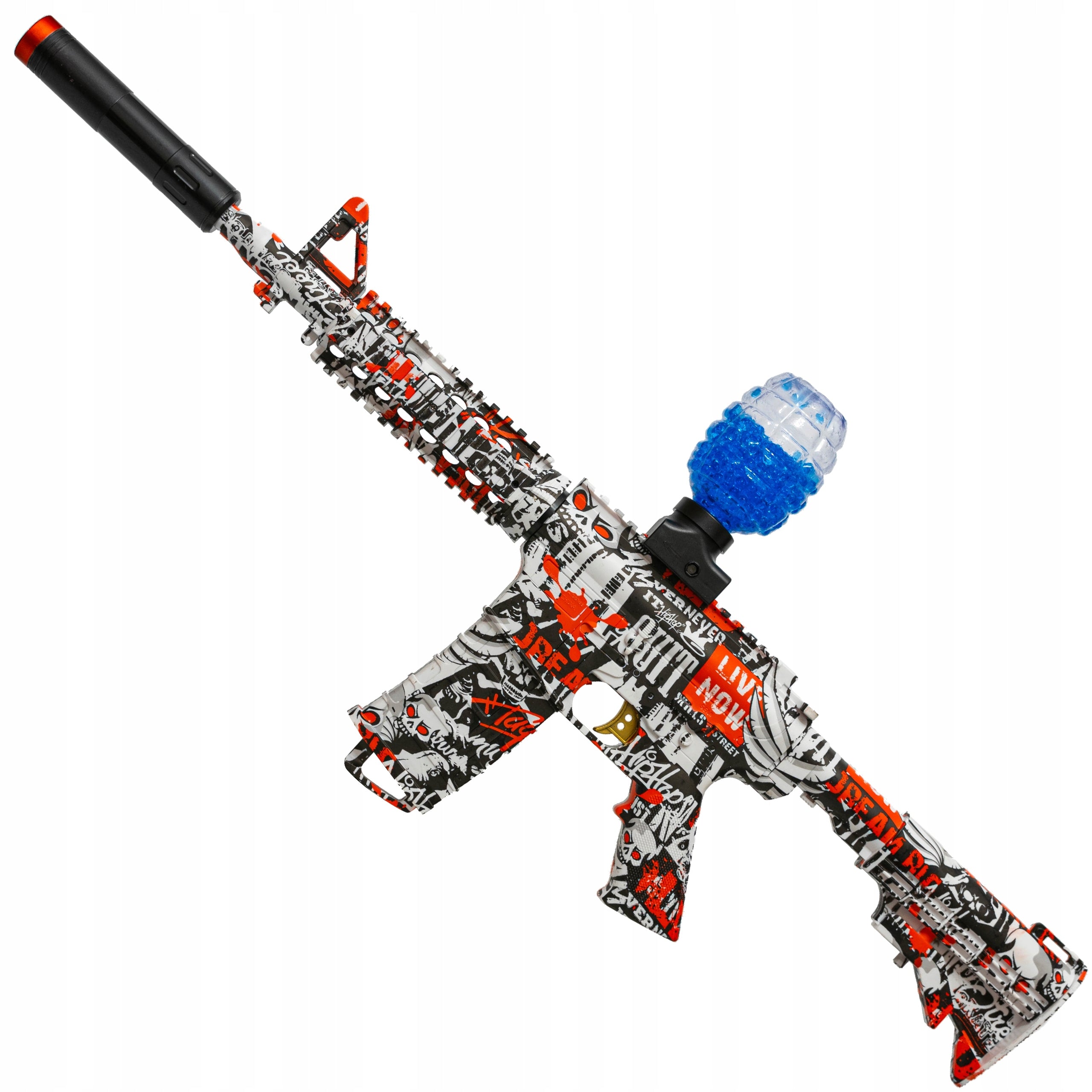 WATER GEL BALL GUN RIFLE AUTOMATIC SAFE LARGE SET Brand Loreho_pl