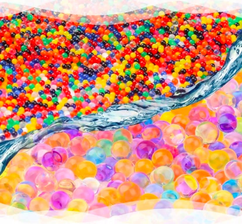 WATER GEL BALLS 100000PCS 7-8mm FOR FLOWER GUNS HYDROGEL COLOR Manufacturer code kulki żelowe hydrożelowe ogrod do pistoletu