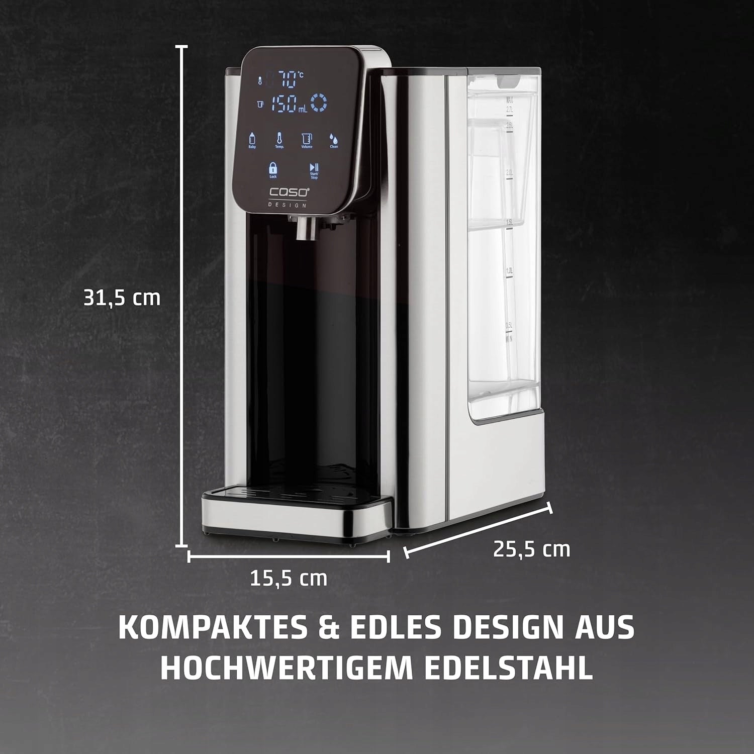 WATER HEATER 2,7L 2600W FAST HEATING ENERGY SAVING BLACK EAN (GTIN) 8717791895891