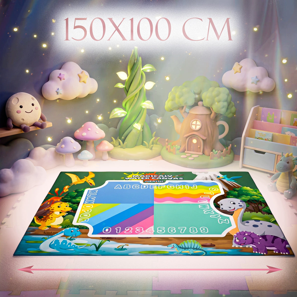 WATER MAT FOR COLORING DRAWING XXL 150x100 cm MAGIC SET TEMPLATES Packaging status original