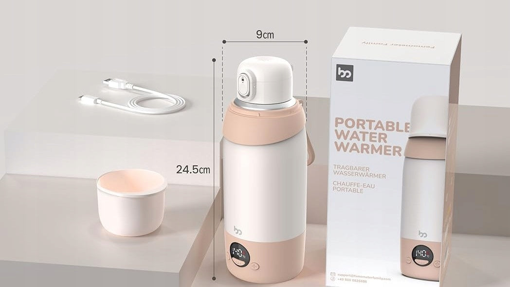 WATER MILK HEATER PORTABLE TOURIST WIRELESS TEMPERATURE CONTROL.