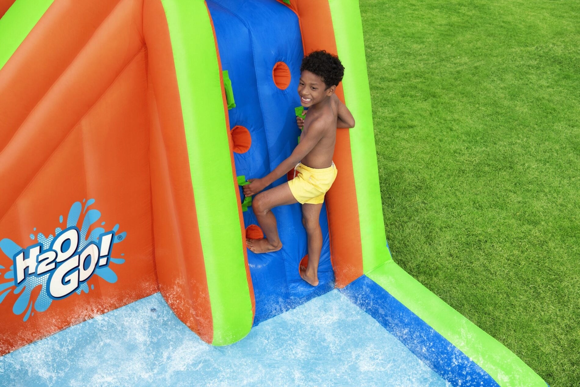 WATER PLAYGROUND FOR CHILDREN INFLATABLE LARGE SWIMMING POOL SLIDE WALL BESTWAY Series OGROMNY POMPOWANY PLAC ZABAW DLA DZIECI