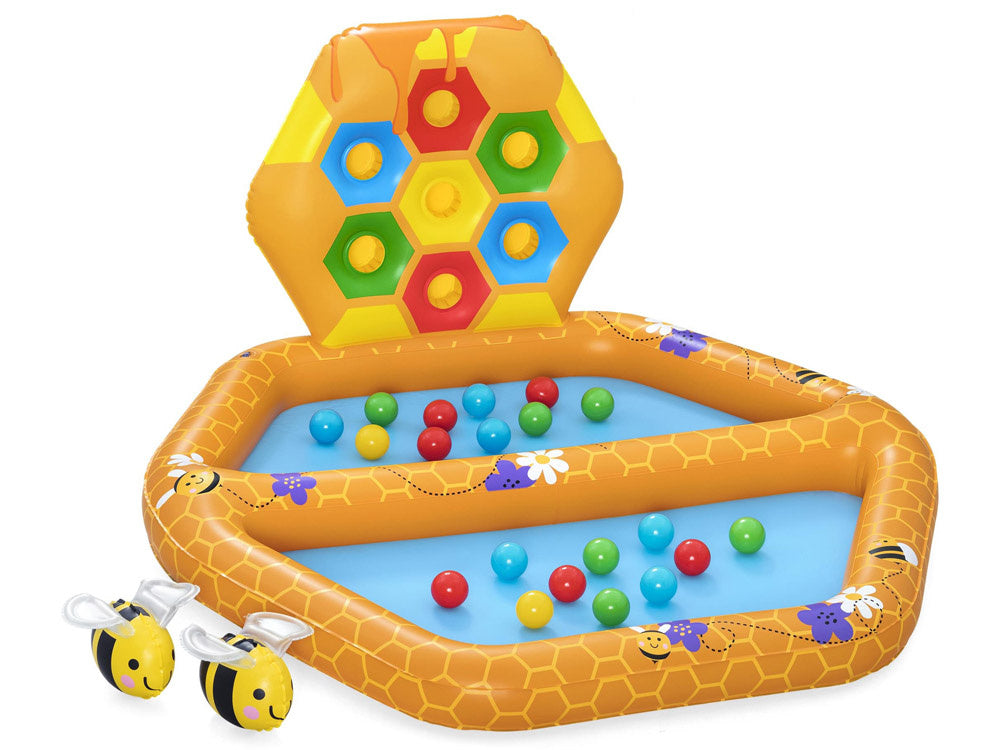 WATER PLAYGROUND FOR CHILDREN INFLATABLE POOL SHOWER TRAY SORTER + 20x BALLS Manufacturer code WODNY DMUCHANY PLAC ZABAW BASEN DLA DZIECI