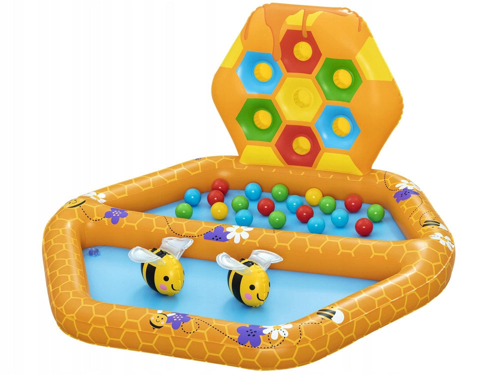 WATER PLAYGROUND FOR CHILDREN INFLATABLE POOL SHOWER TRAY SORTER + 20x BALLS Packaging status original