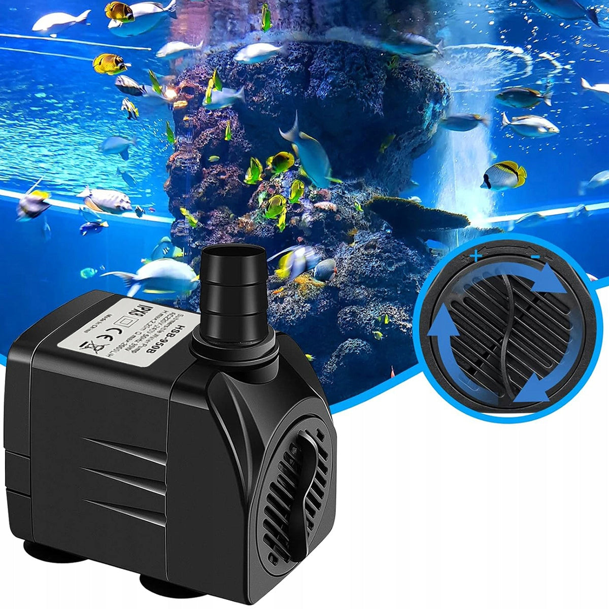 WATER PUMP FOR CUBE EYELETS AQUARIUM FOUNTAINS SMALL A EFFICIENT 2000l/h Manufacturer no brand