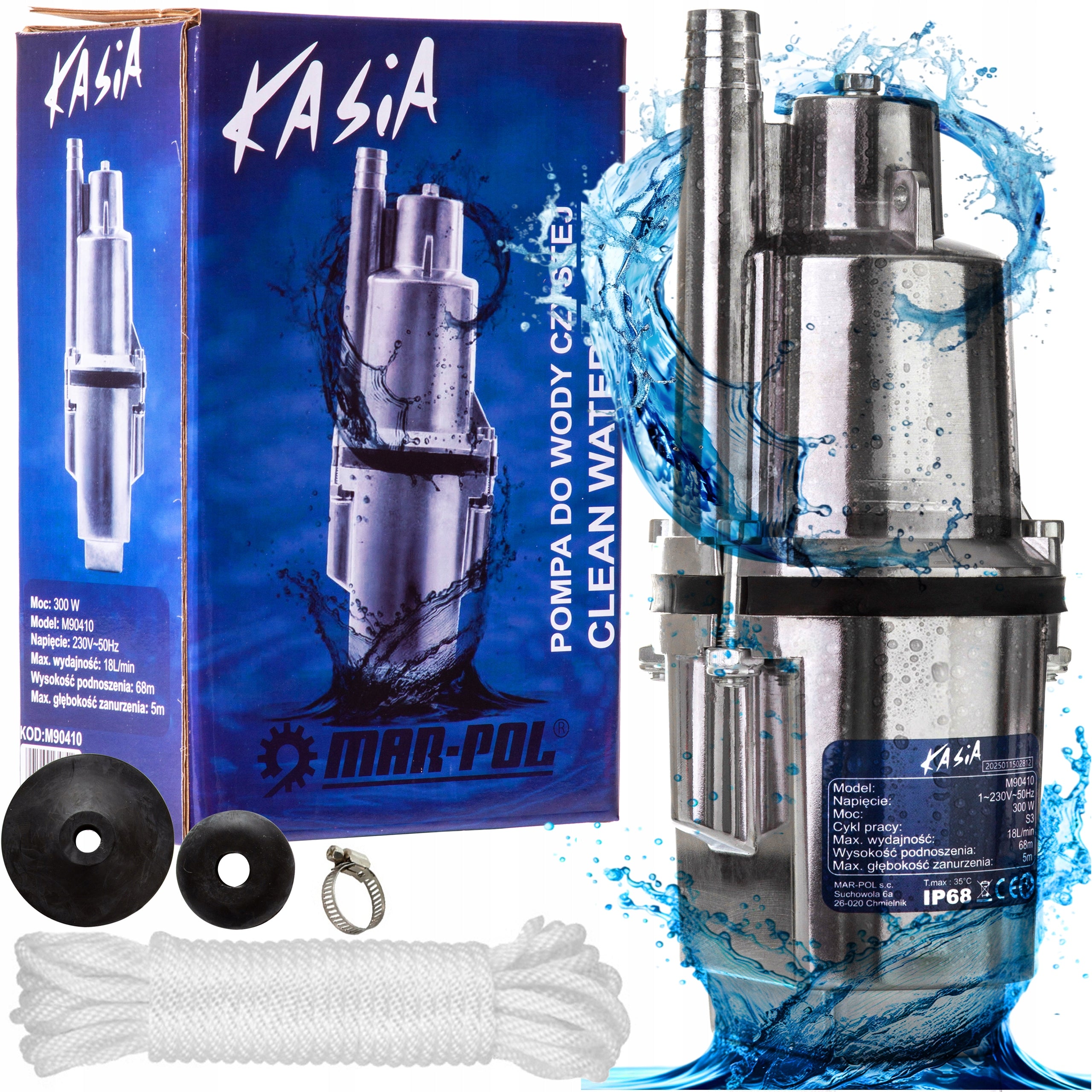 WATER PUMP KASIA deep-sea MEMBRANE PRESSURE WATERING 7 bar Russian