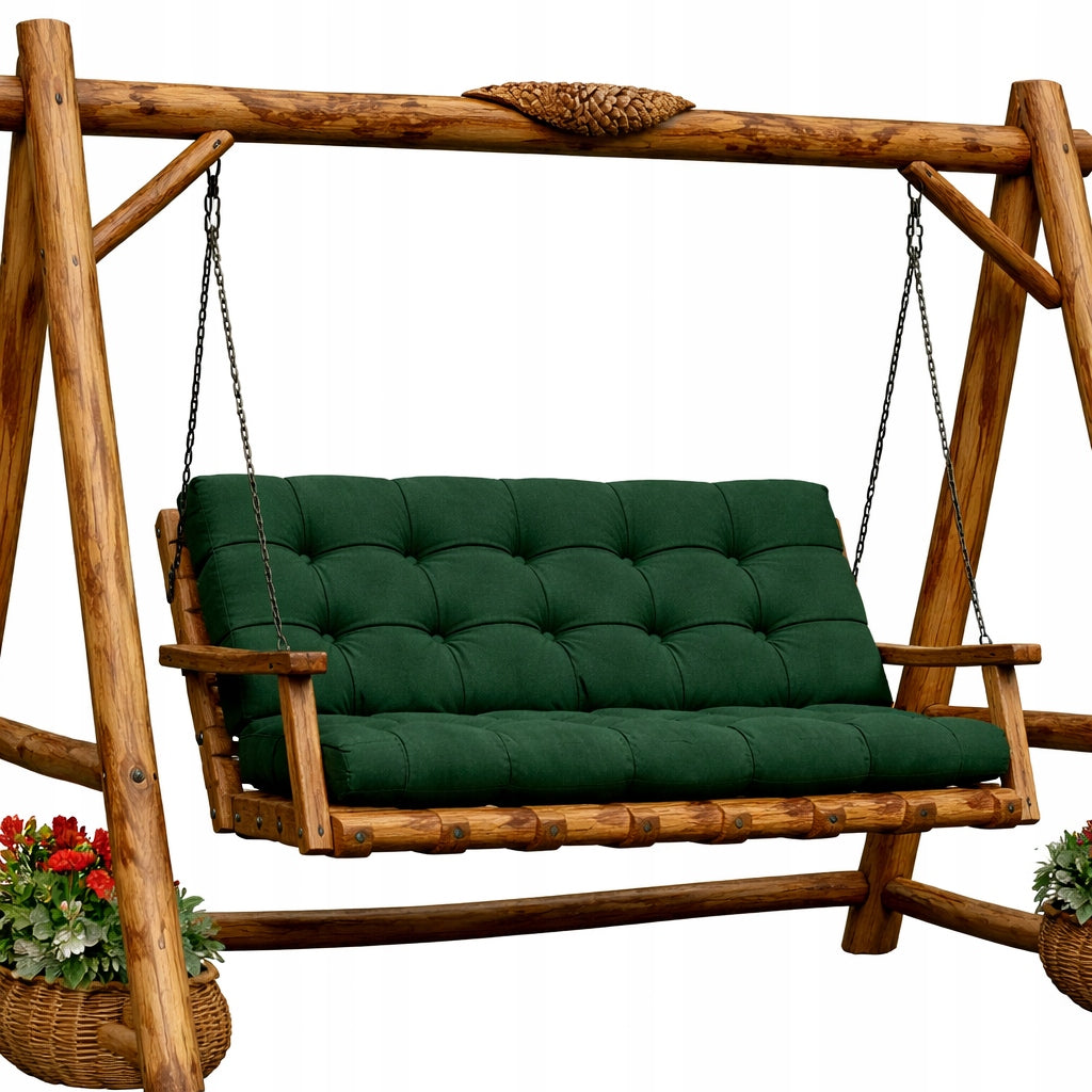WATER RESISTANT GARDEN PILLOW 140x60x50 FOR SWING, BENCH, PALLETS, FURNITURE Pillow width 60 cm