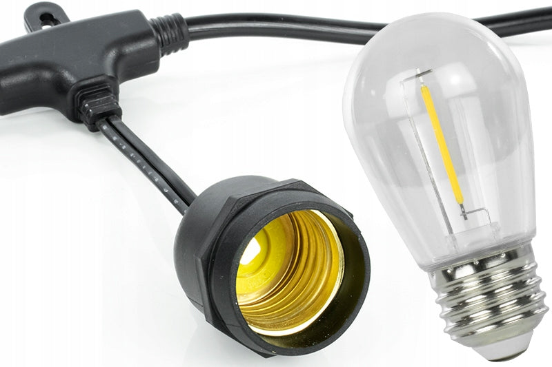 WATER RESISTANT OUTDOOR BALCONY GARLAND GARDEN TERRACE LIGHT BULBS 10m Additional features works below zero degrees Celsius Remote Control switch water resistance