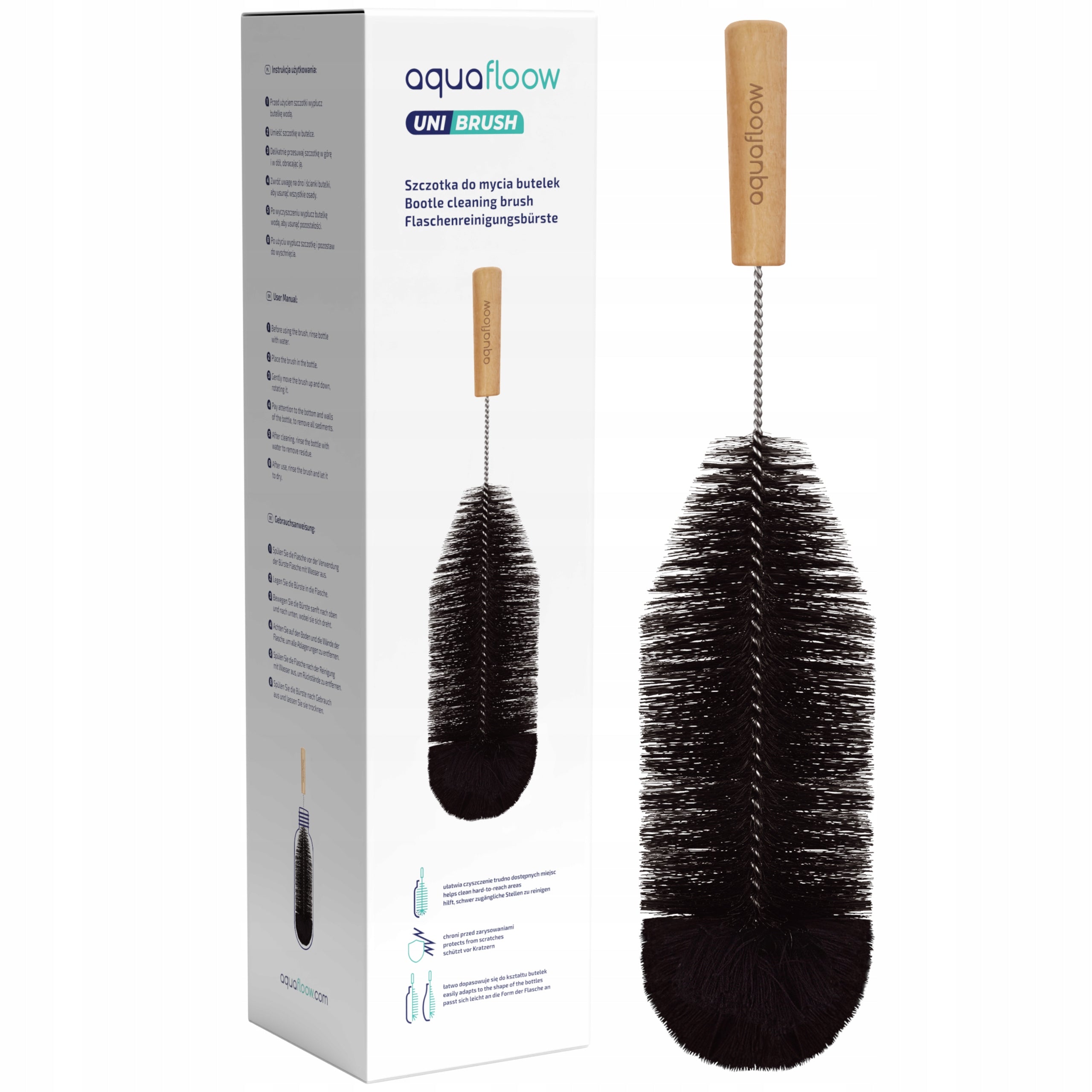 WATER SATURATOR BOTTLE CLEANING BRUSH WASHING MACHINE BLACK EAN (GTIN) 5902668917582
