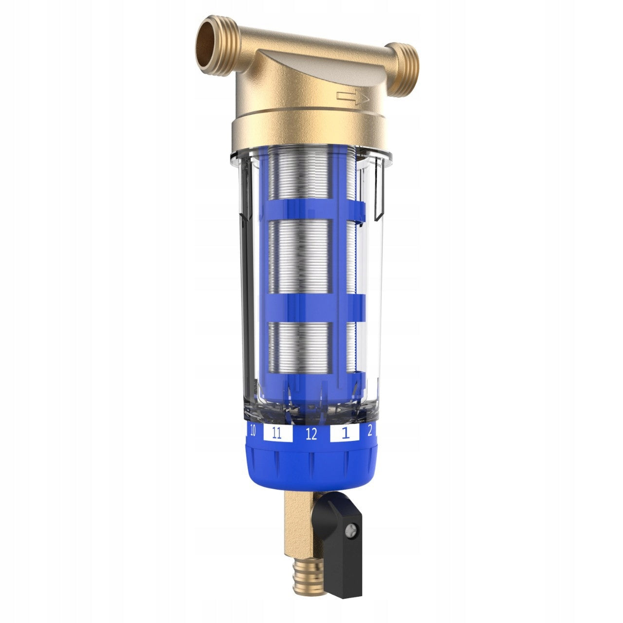 WATER SETTLEMENT FILTER COMPLETE SELF-CLEANING 3/4"/ 1/2" Capacity 0.5 l
