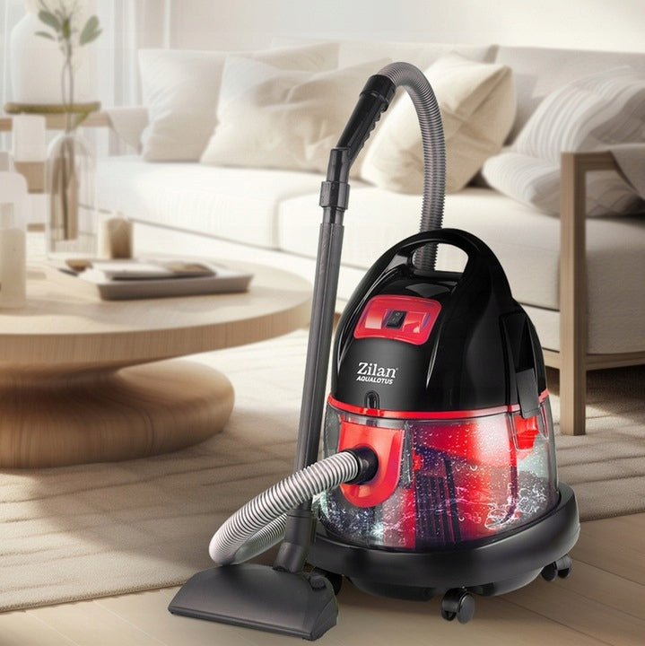 WATER VACUUM CLEANER MEGA POWER BLOWING TURBO BRUSH AQUA 8l BAGLESS 2000W Manufacturer code ZLN8945 Red