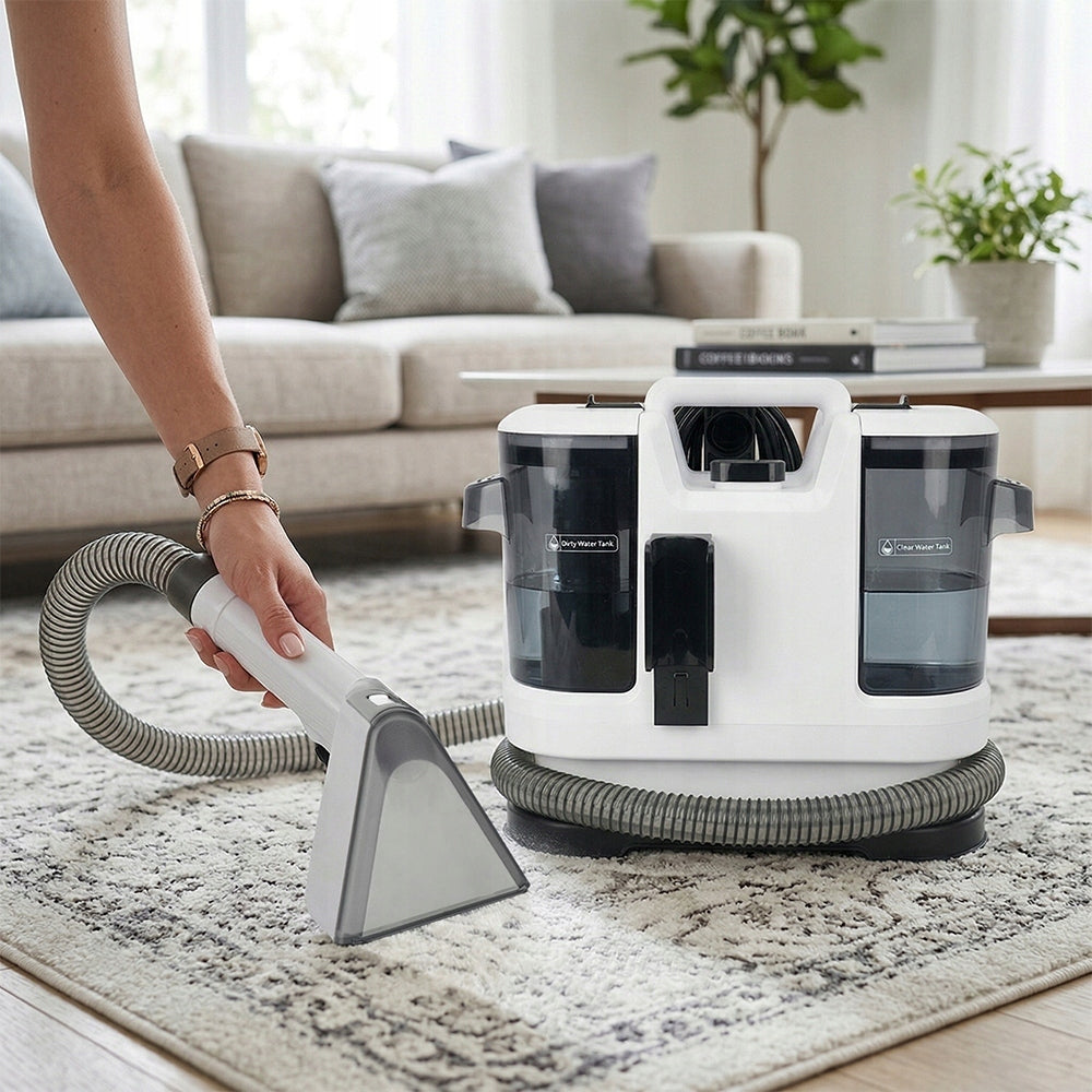 WATER WASHING VACUUM CLEANER EFFECTIVE AGAINST DIRT STAINS POWERFUL 450W 12KPA Dominant color white