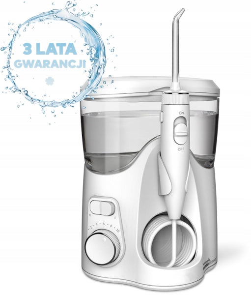 WATERPIK WF-150 Ultra Plus WHITE stationary tooth irrigator (6 tips) Power supply mains