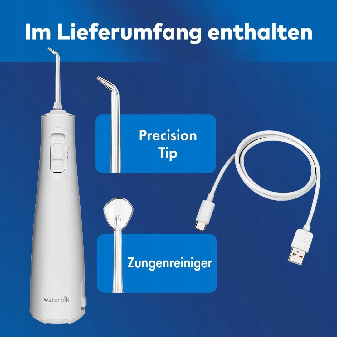 WATERPIK WF-20 PULSE DENTAL IRRIGATOR WIRELESS WHITE Jet type pulsating