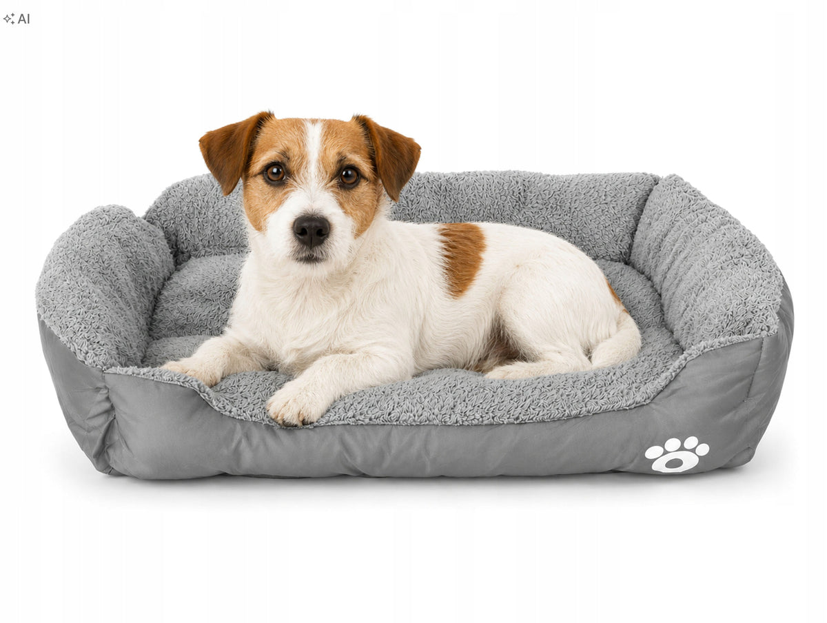 WATERPROOF CAT ANIMAL DOG BED 60x45CM PILLOW GREY SOFT Manufacturer code 611417MG