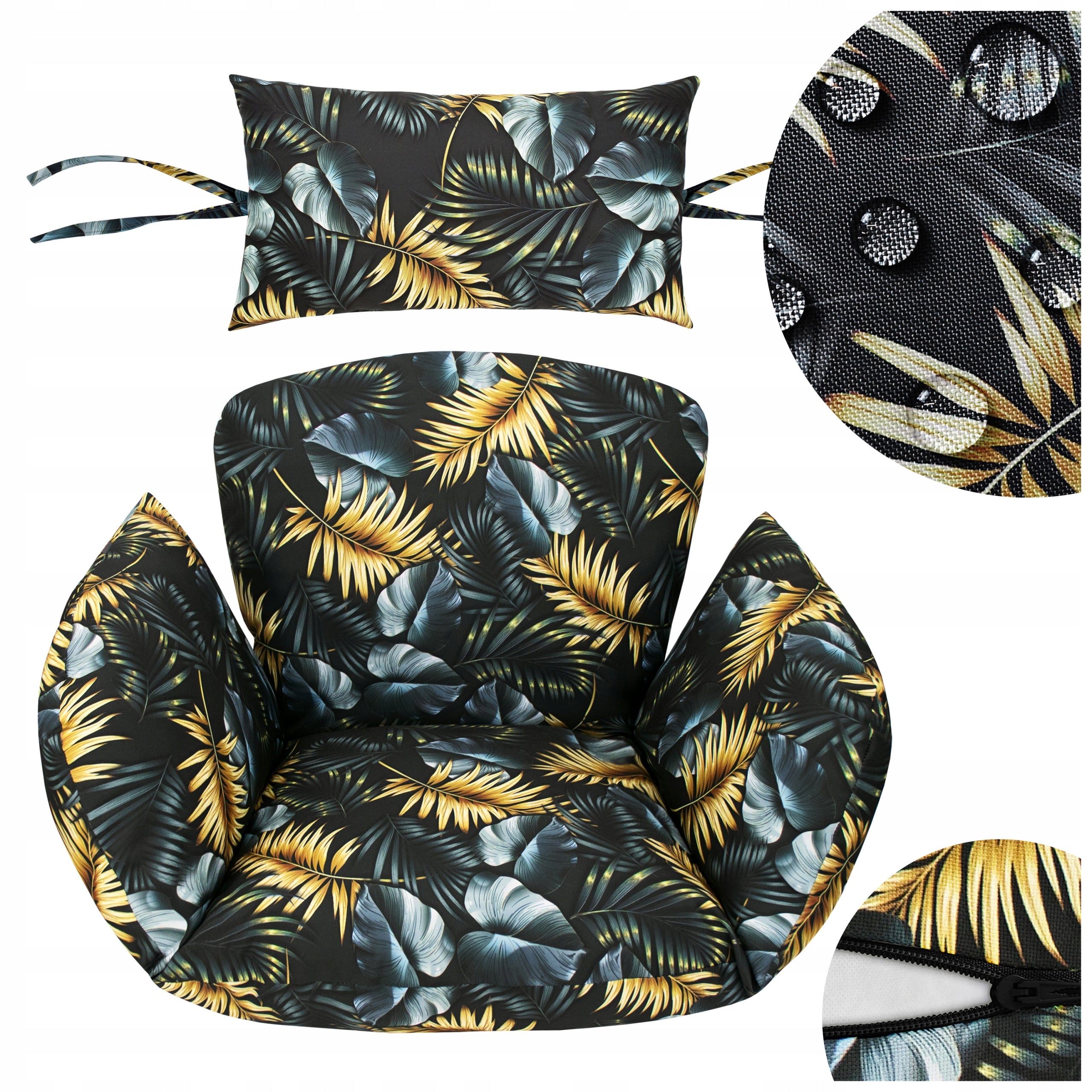 WATERPROOF CUSHION COVER FOR ARMCHAIR HANGING GARDEN COCOON XXL