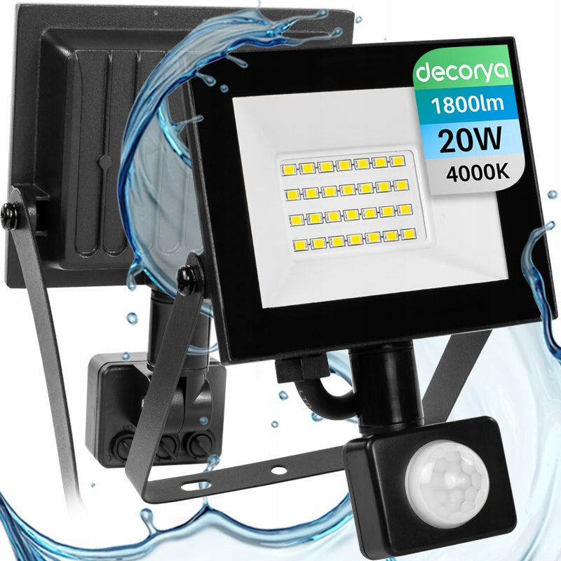 WATERPROOF FLOODLIGHT EFFICIENT DURABLE HALOGEN REFLECTOR NEUTRAL IP65 20W