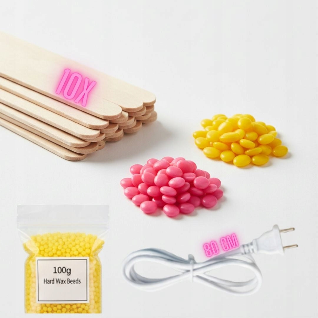 WAX HEATER HAIR REMOVAL KIT HARD WAX 100G STICKS Medical device no