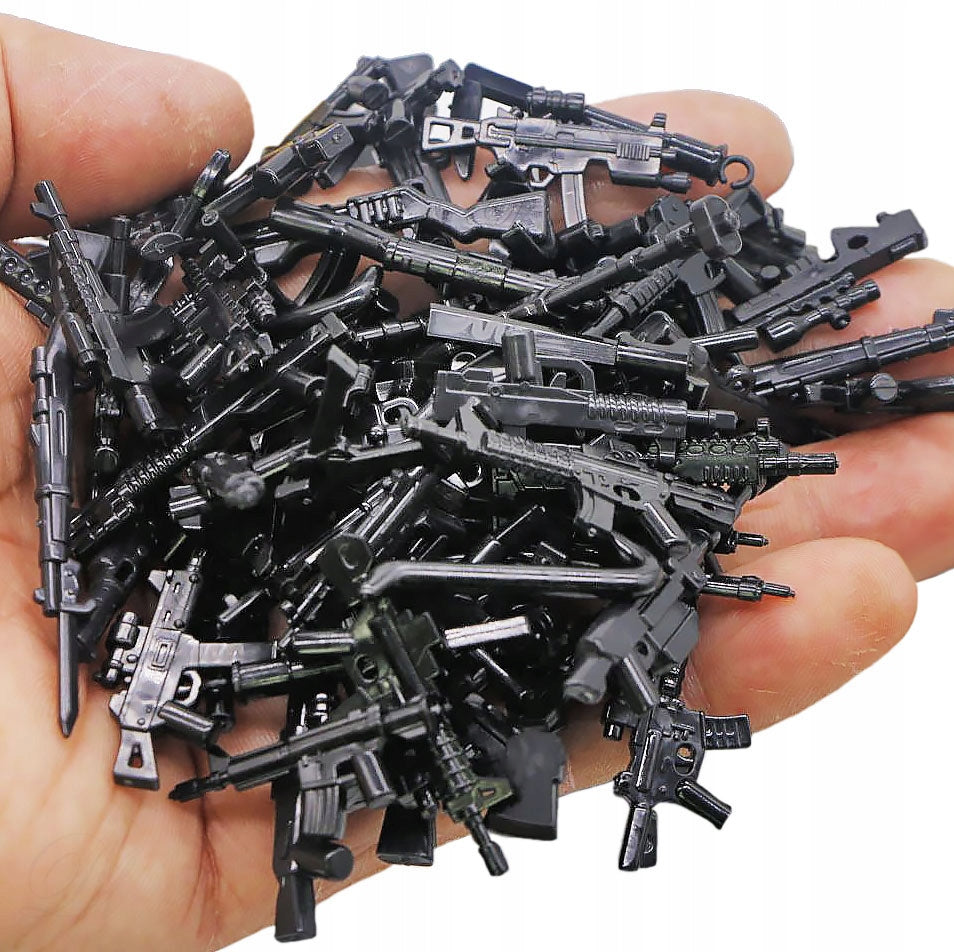 WEAPONS SET x70 - blocks accessories figurines set army pistol rifle