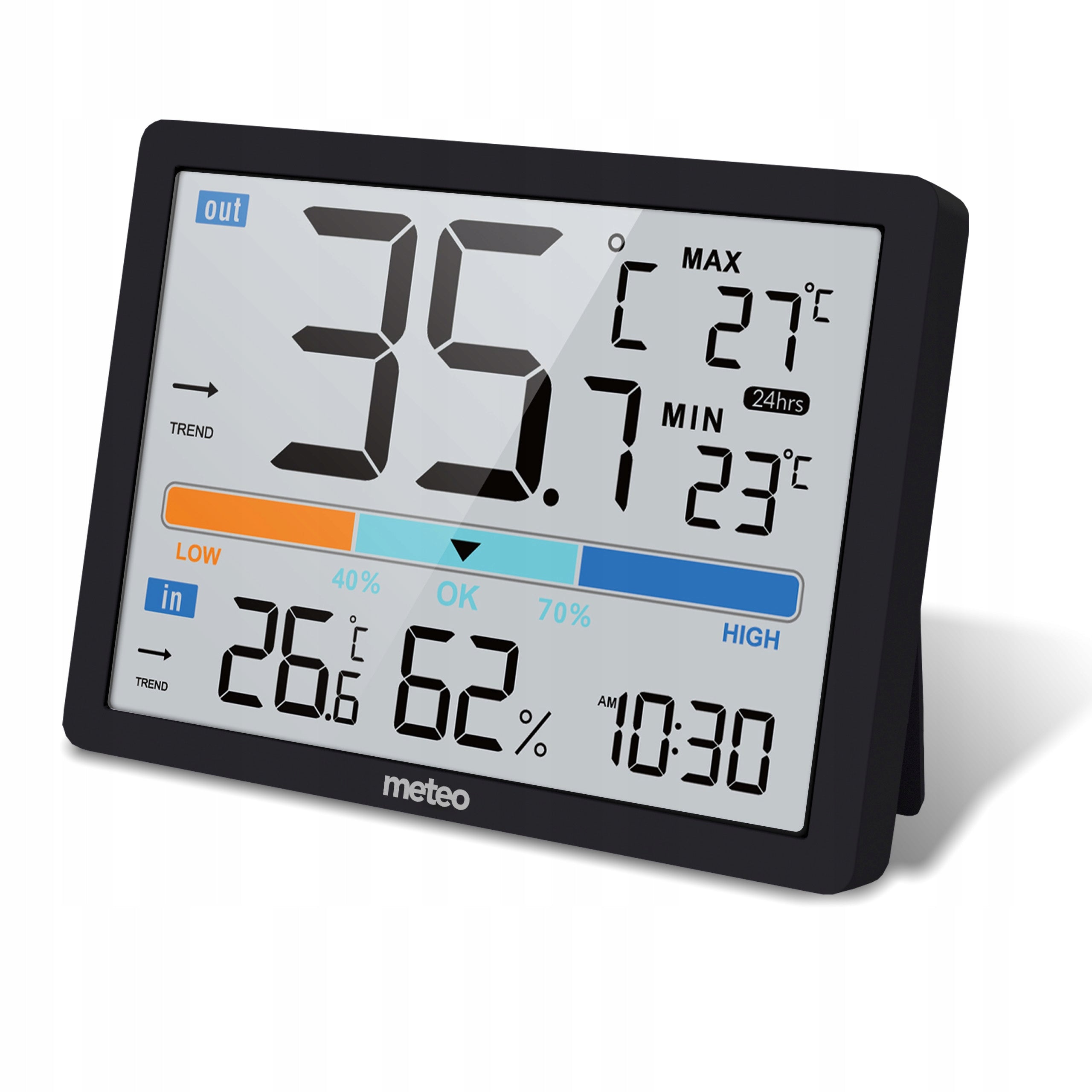 WEATHER STATION DIGITAL THERMOMETER METEO SP109C Batteries included no