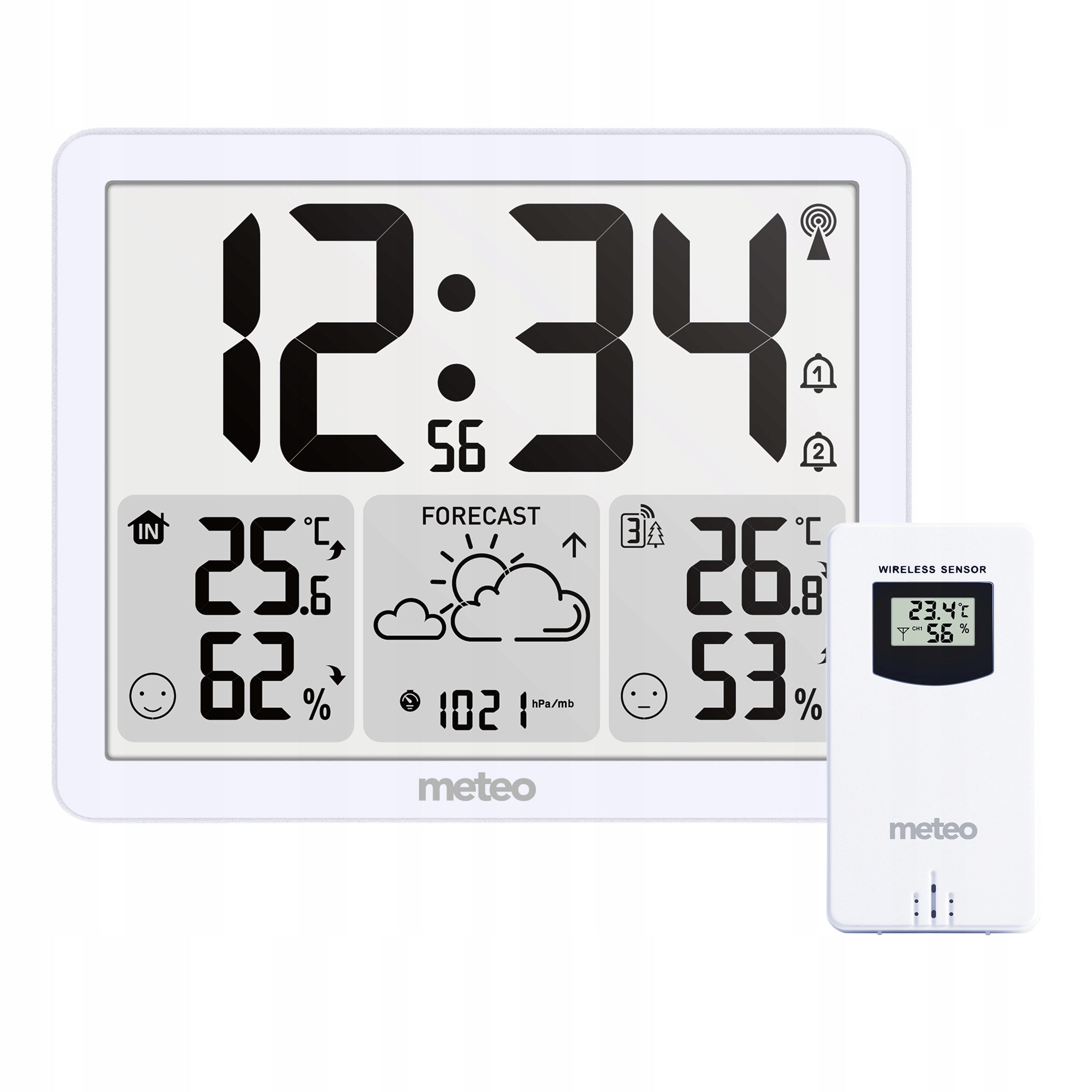 WEATHER STATION METEO SP209 WIRELESS SENSOR BAROMETER DCF THERMOMETER Packaging status original