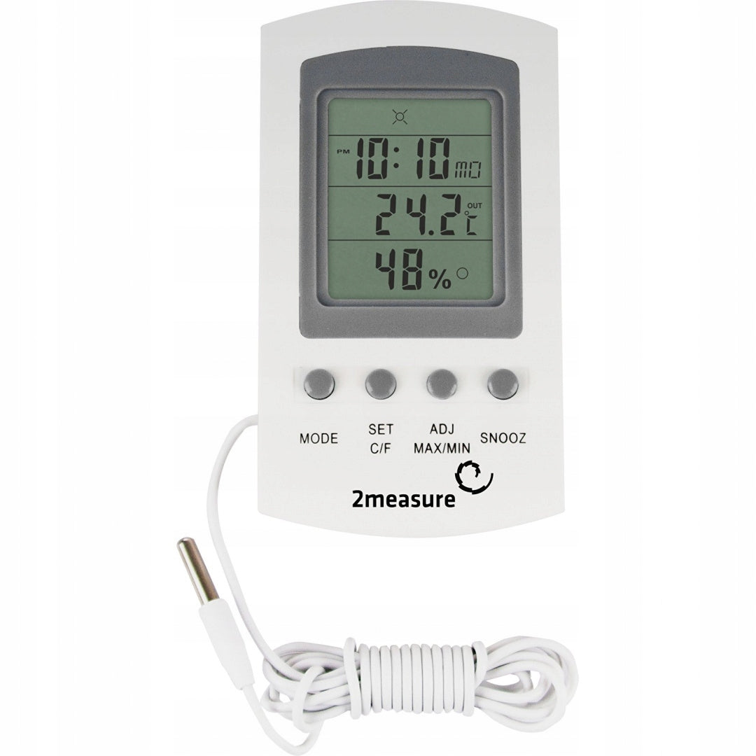 WEATHER STATION THERMOMETER HYGROMETER WITH CLOCK 170601