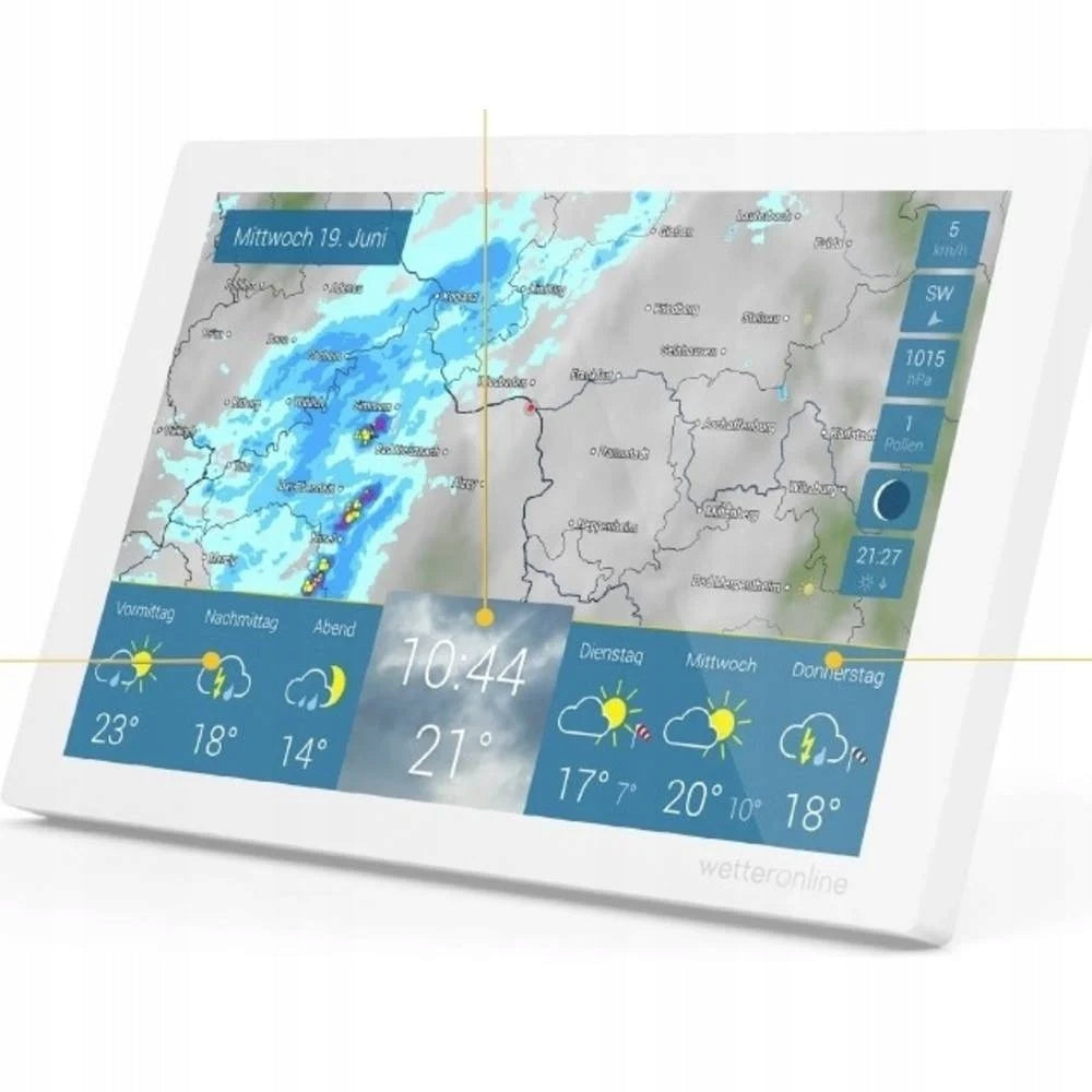 WEATHER STATION WETTERONLINE HOME 3 PREMIUM WIFI RADAR 10,1" WEATHER FORECAST