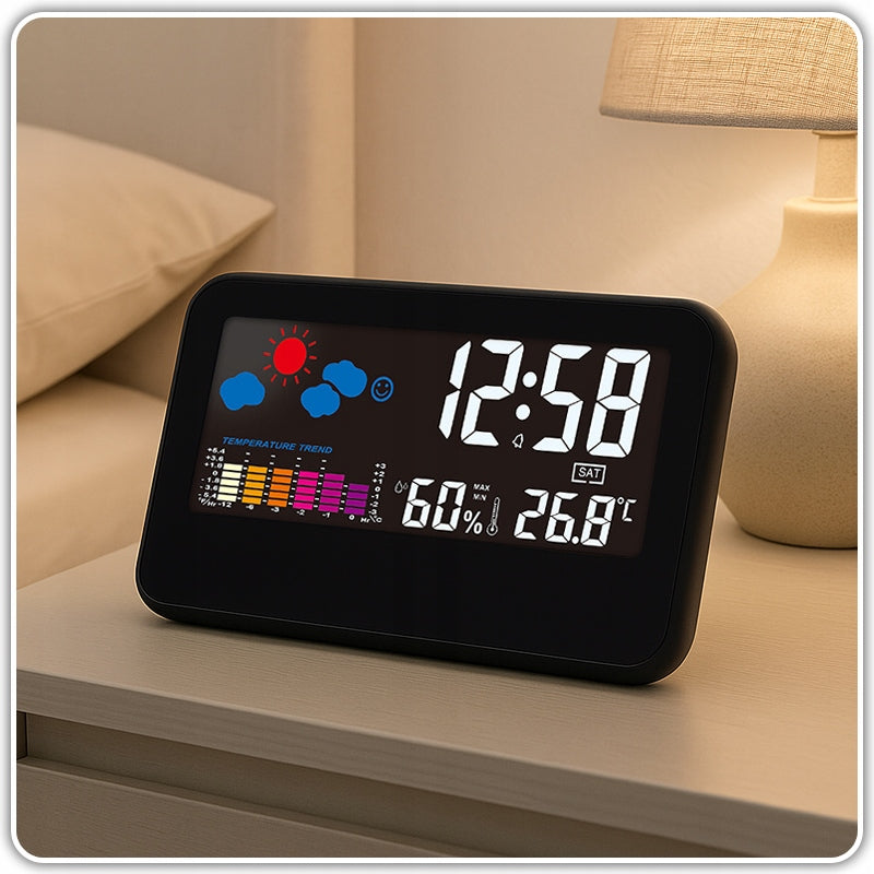 WEATHER STATION WIRELESS DIGITAL HYGROMETER BAROMETER Packaging status original