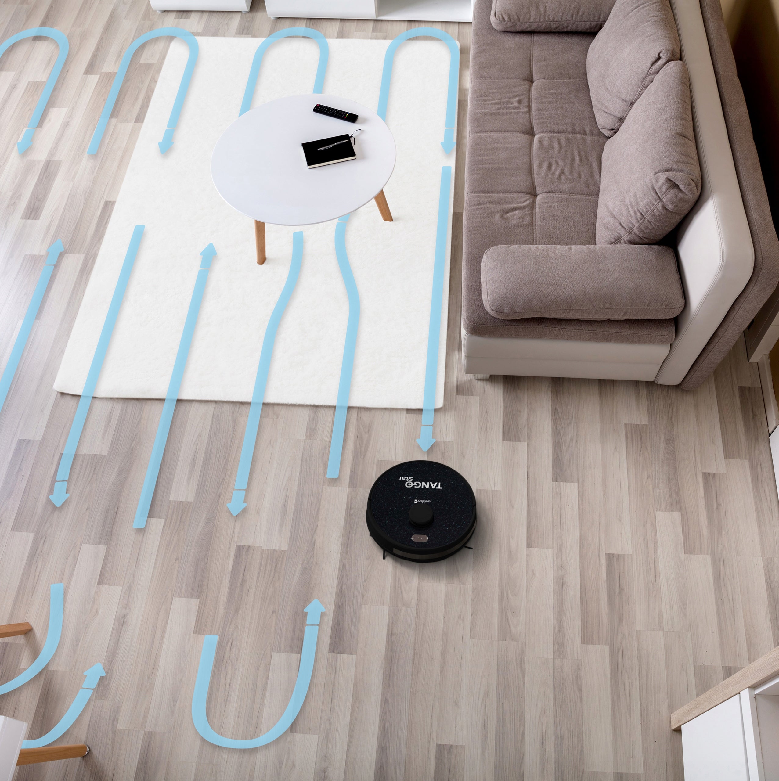 WEBBER TANGO Star mop robot vacuum cleaner Wireless operating time 120 min