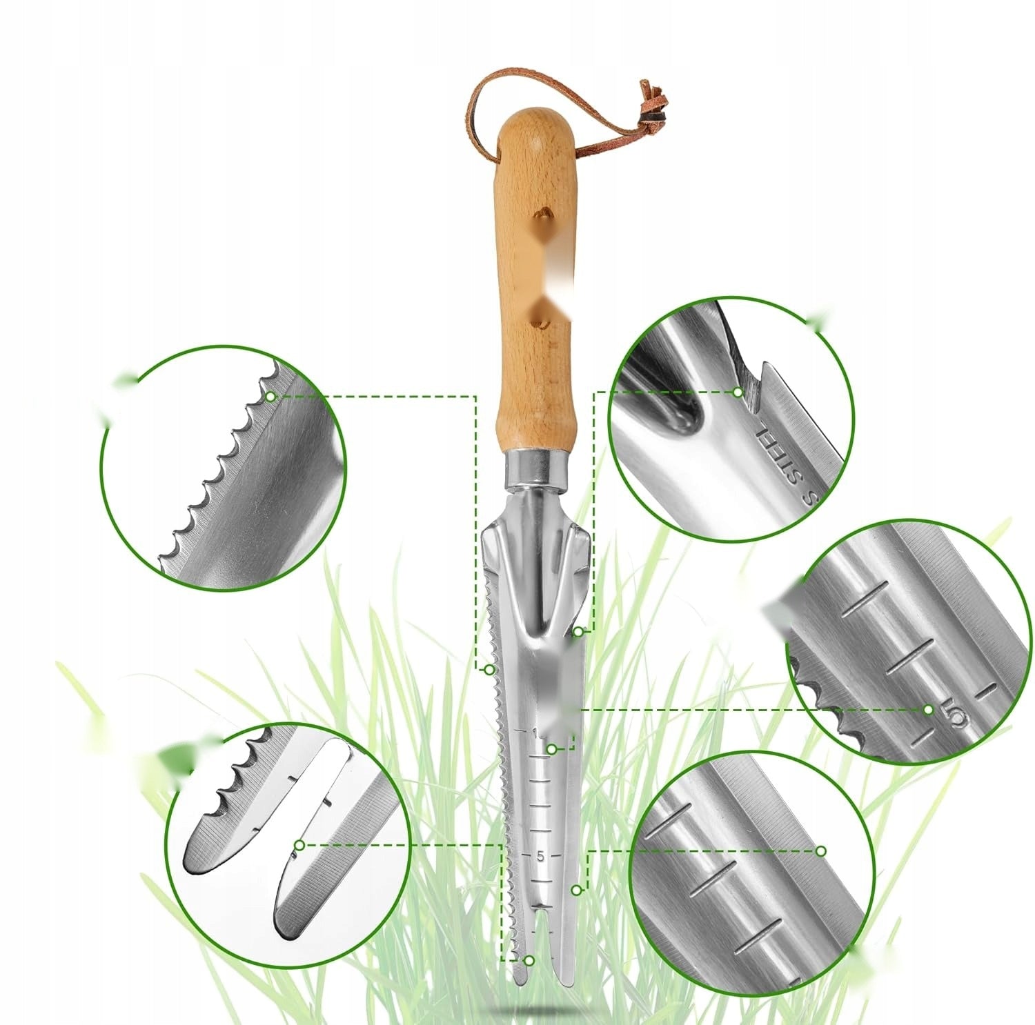 WEED CUTTER 31X4X33CM MANUAL WEEDER DIGGING WEEDING LOOSENING Manufacturer code 5908107837138