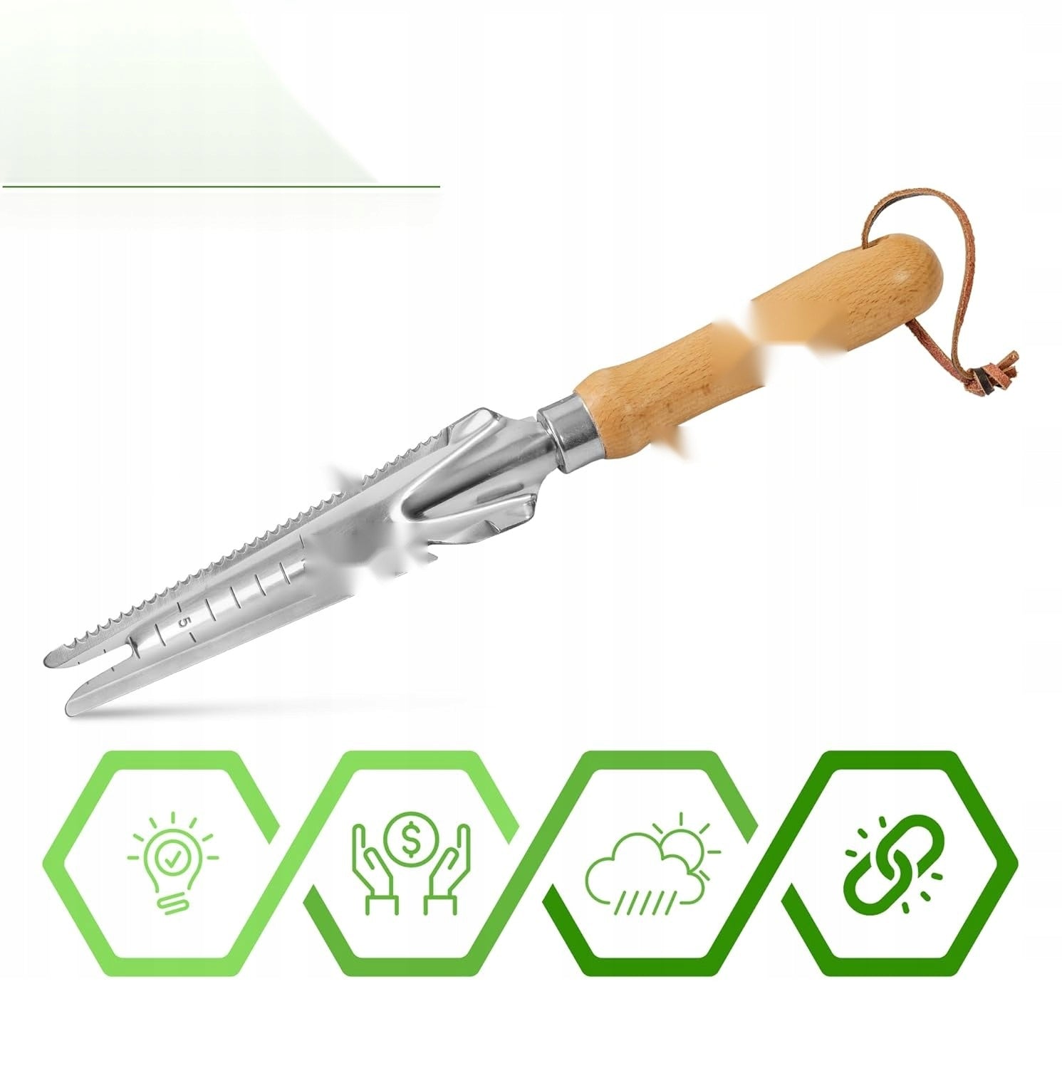WEED CUTTER 31X4X33CM MANUAL WEEDER DIGGING WEEDING LOOSENING Tool length 4 cm