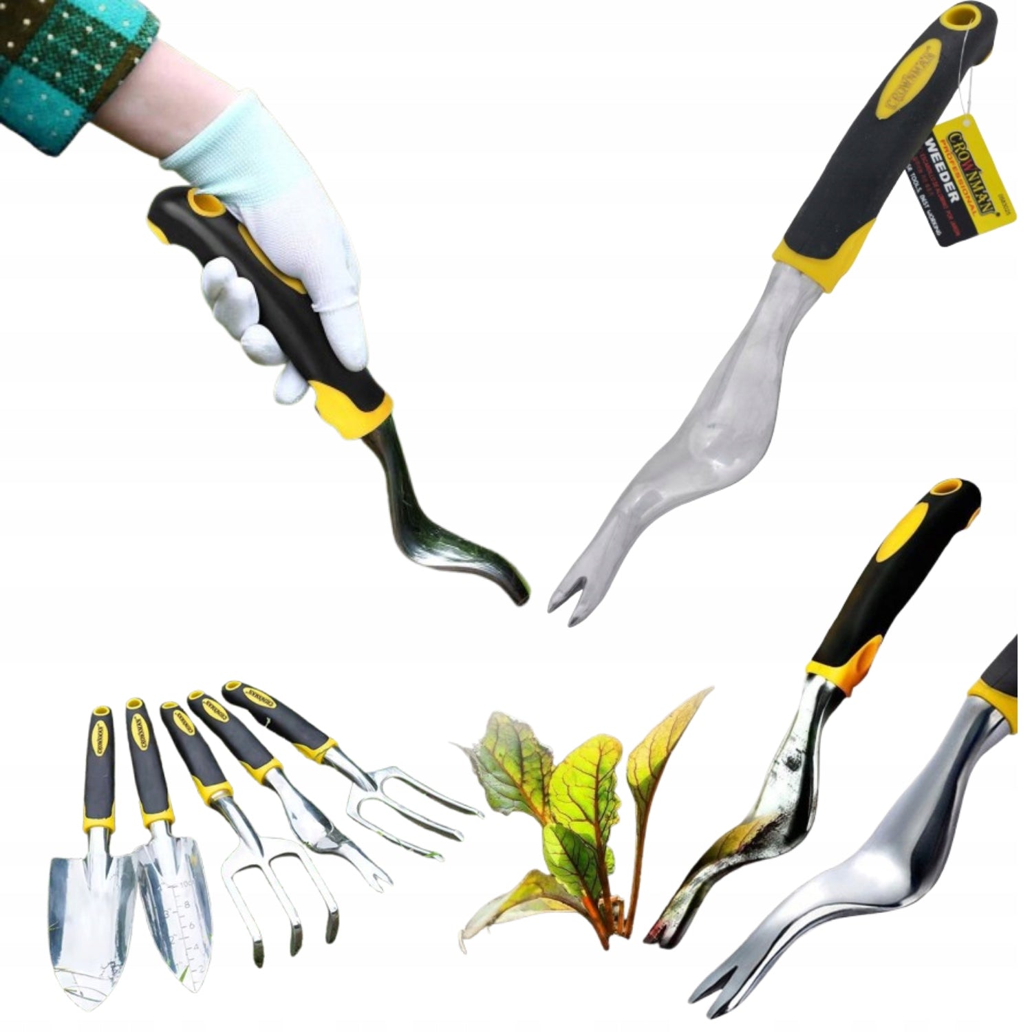 WEED CUTTER HAND WEEDING GARDEN ALUMINUM 300mm