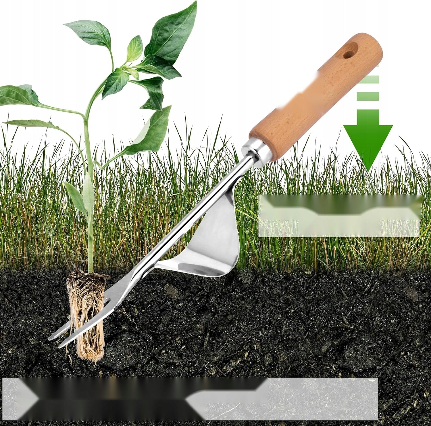 WEED CUTTER HANDHELD GARDEN BURNER SANDED WOOD STEEL Manufacturer code 5908107837176