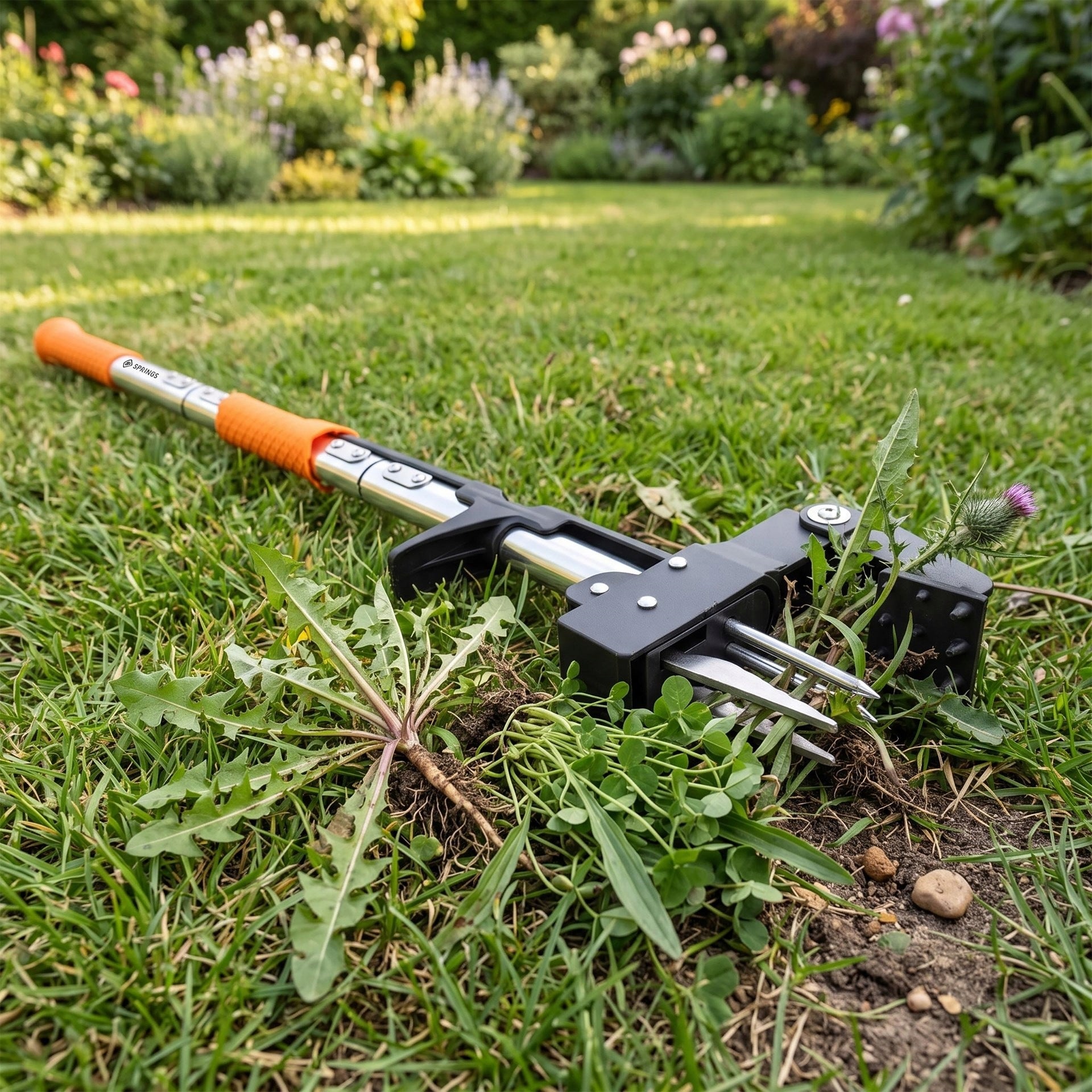 WEED PICKER REMOVAL Garden PULL-OUT WEEDING CUTTER Handle material aluminum