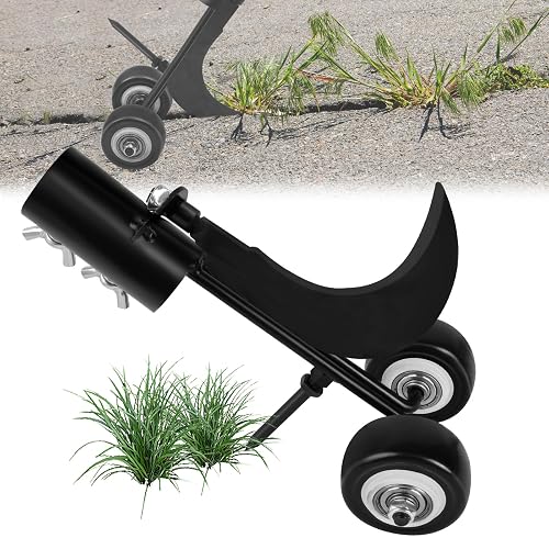 WEED PICKER SLOTS 2IN1 WITH WHEELS STEEL GARDEN TERRACE FOR HOME