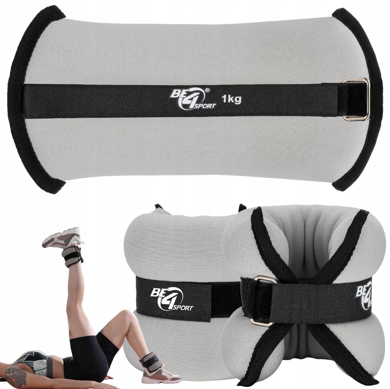 WEIGHT PLATES ANKLE WEIGHTS WRISTS ARMS LEGS 2x1KG EXERCISE SET