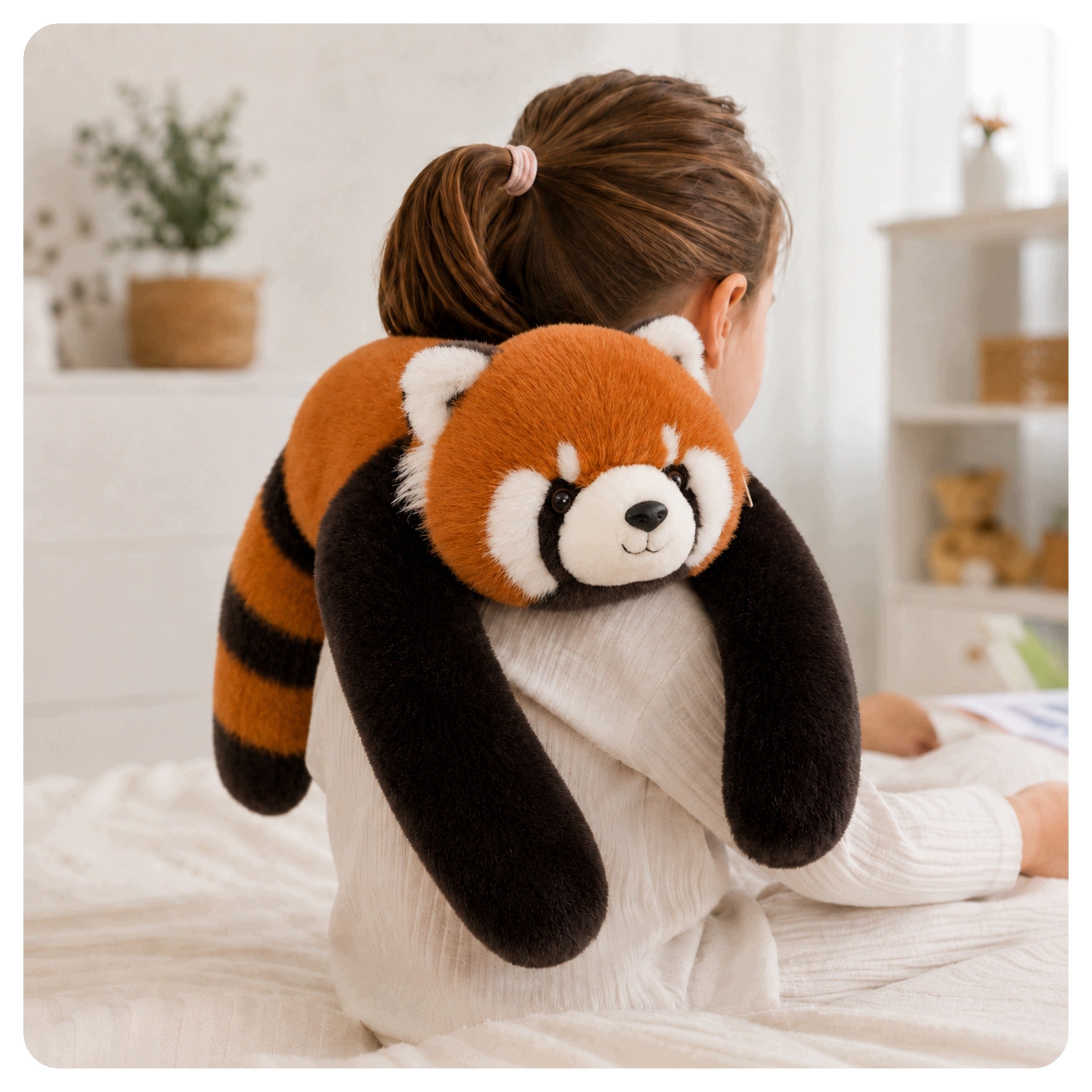 WEIGHTED BEAR PANDA RED STUFFED ANIMAL CUDDLY HEAVY BEAR FOR CHILDREN Manufacturer code MIŚ OBCIĄŻENIOWY PANDA CZERWONA