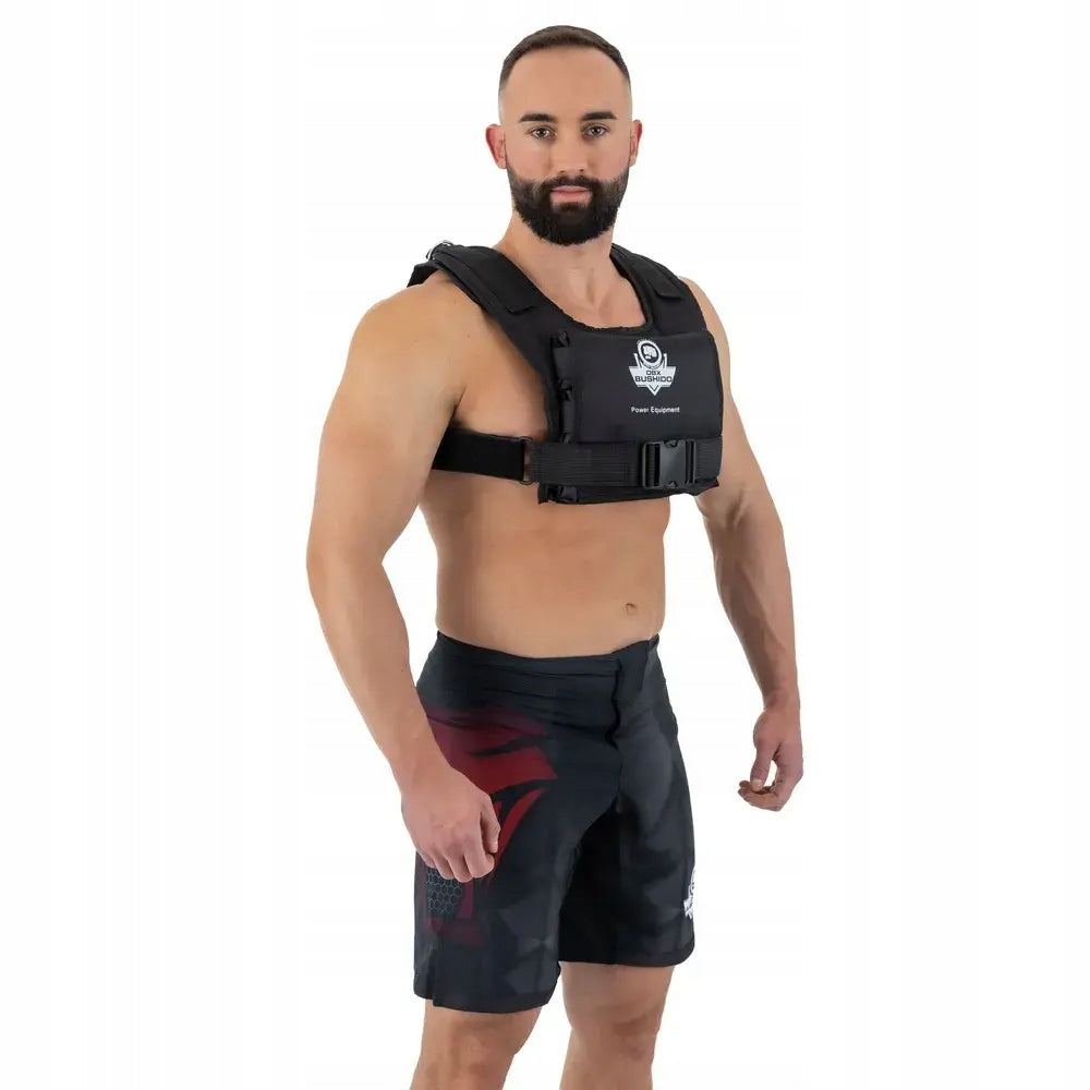WEIGHTED TRAINING VEST EMPTY 6 INSERTS DBX BUSHIDO Color black