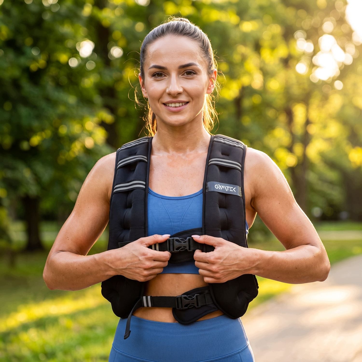WEIGHTED VEST 10KG TRAINING ADJUSTABLE COMFORTABLE CLASP GYMTEK Packaging status original