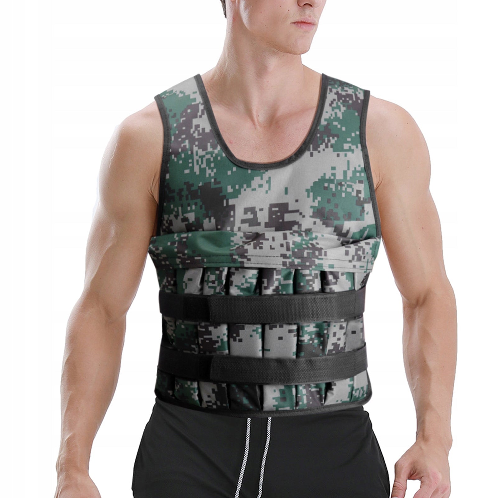 WEIGHTED VEST 20KG TRAINING ADJUSTABLE FOR FITNESS EXERCISES