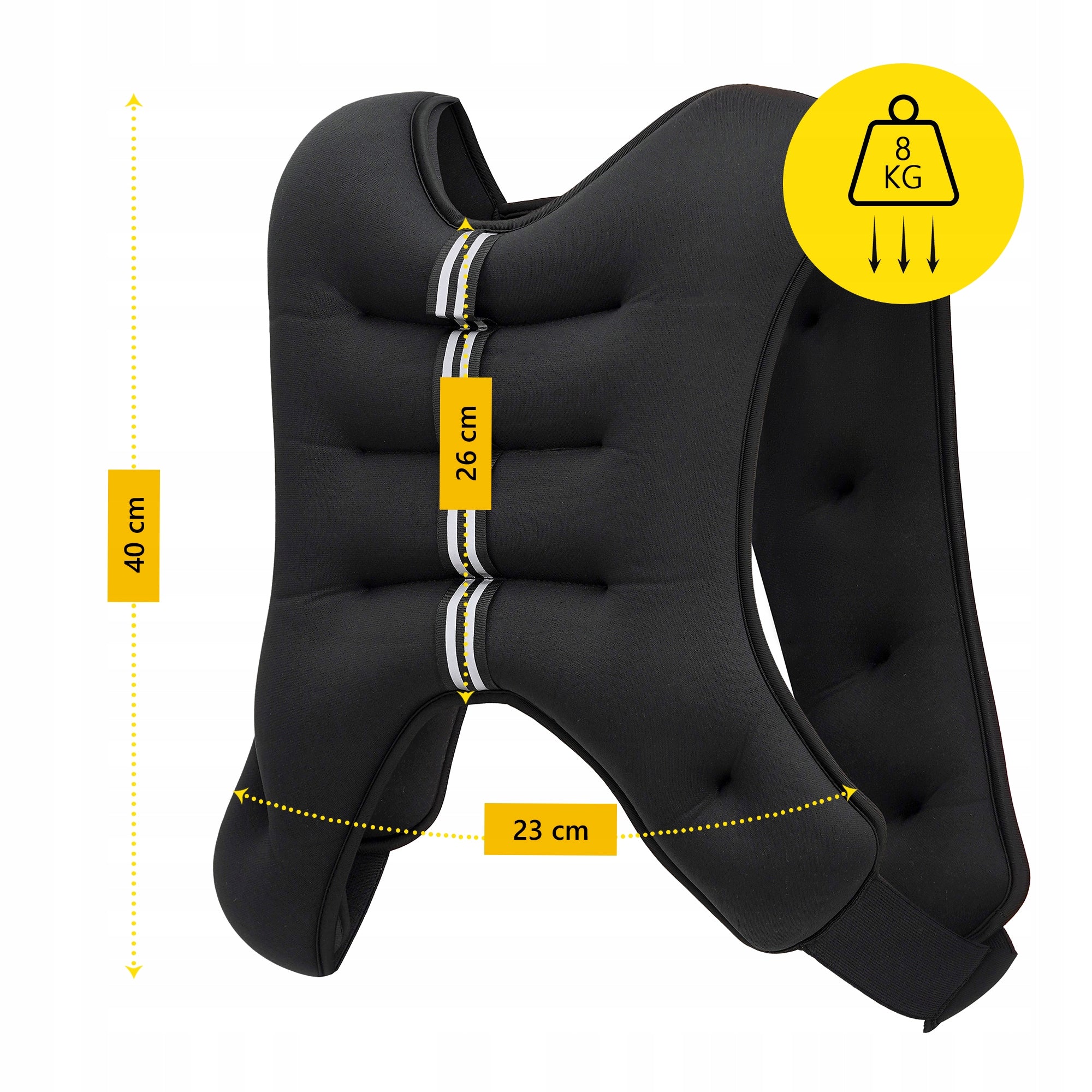 WEIGHTED VEST CORNIX 8 kg WITH LOAD FOR PULL-UP TRAINING Manufacturer code XR-0344