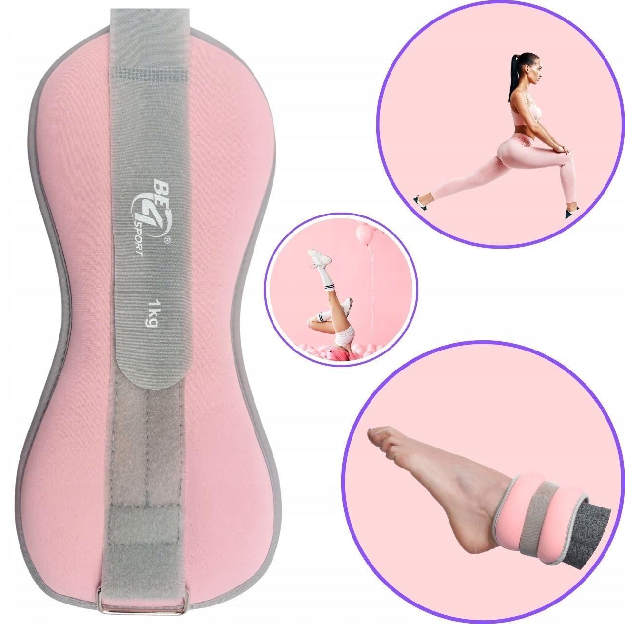 WEIGHTS ANKLE WEIGHTS WRISTS HANDS LEGS 2x 1,0 KG SET TRAINING Packaging status original