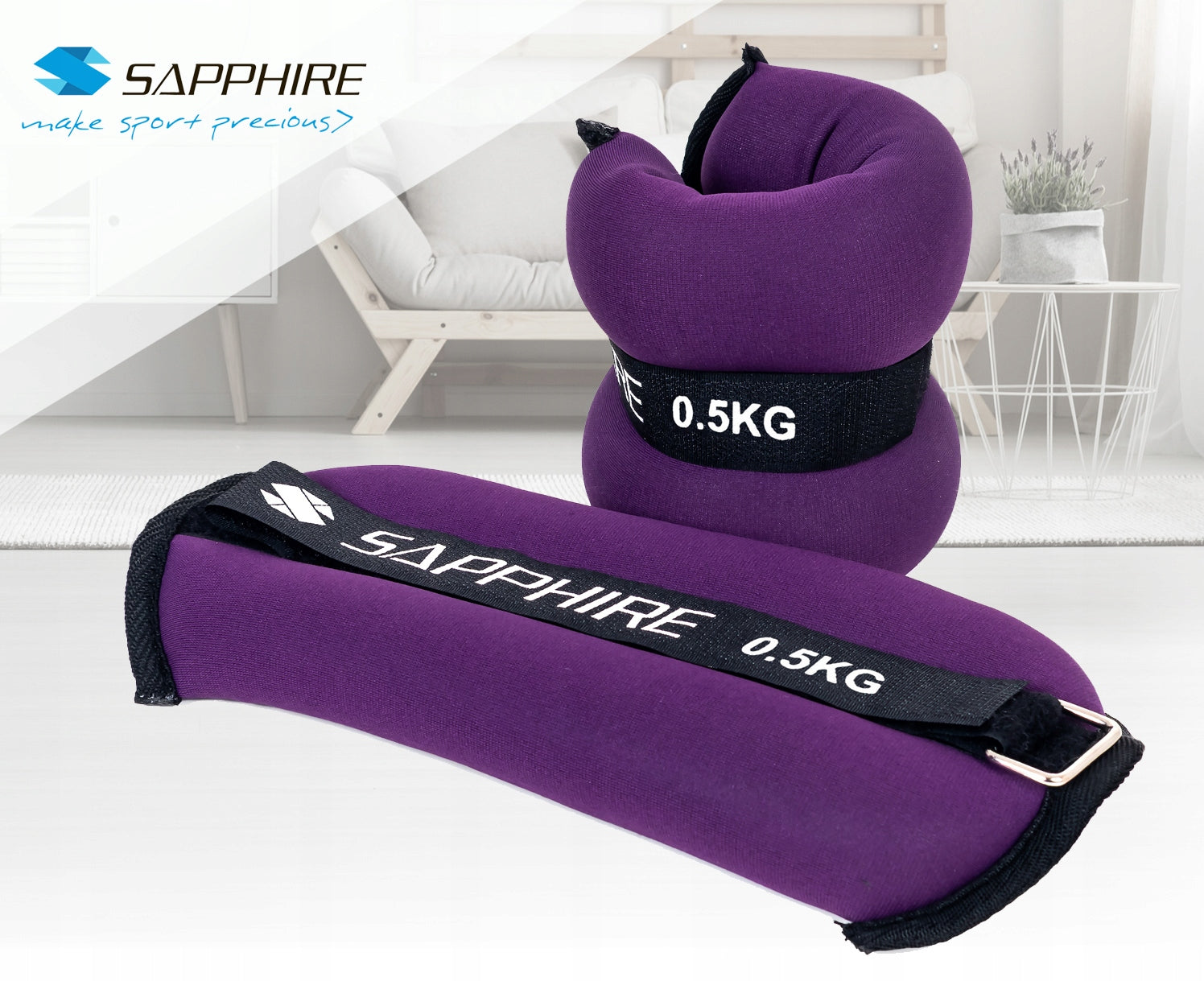 WEIGHTS FOR ARMS AND LEGS 2x0,5kg set WEIGHT FOR ankles wrists VELCRO Packaging status original