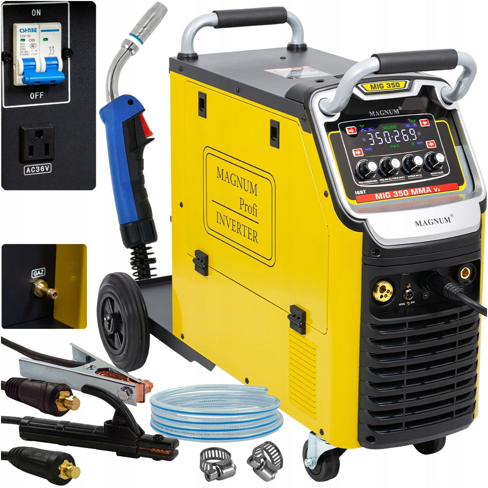 WELDER MIGOMAT MAGNUM MIG 350 MMA 350A 400v INVERTER SEMI-AUTOMATIC MAG