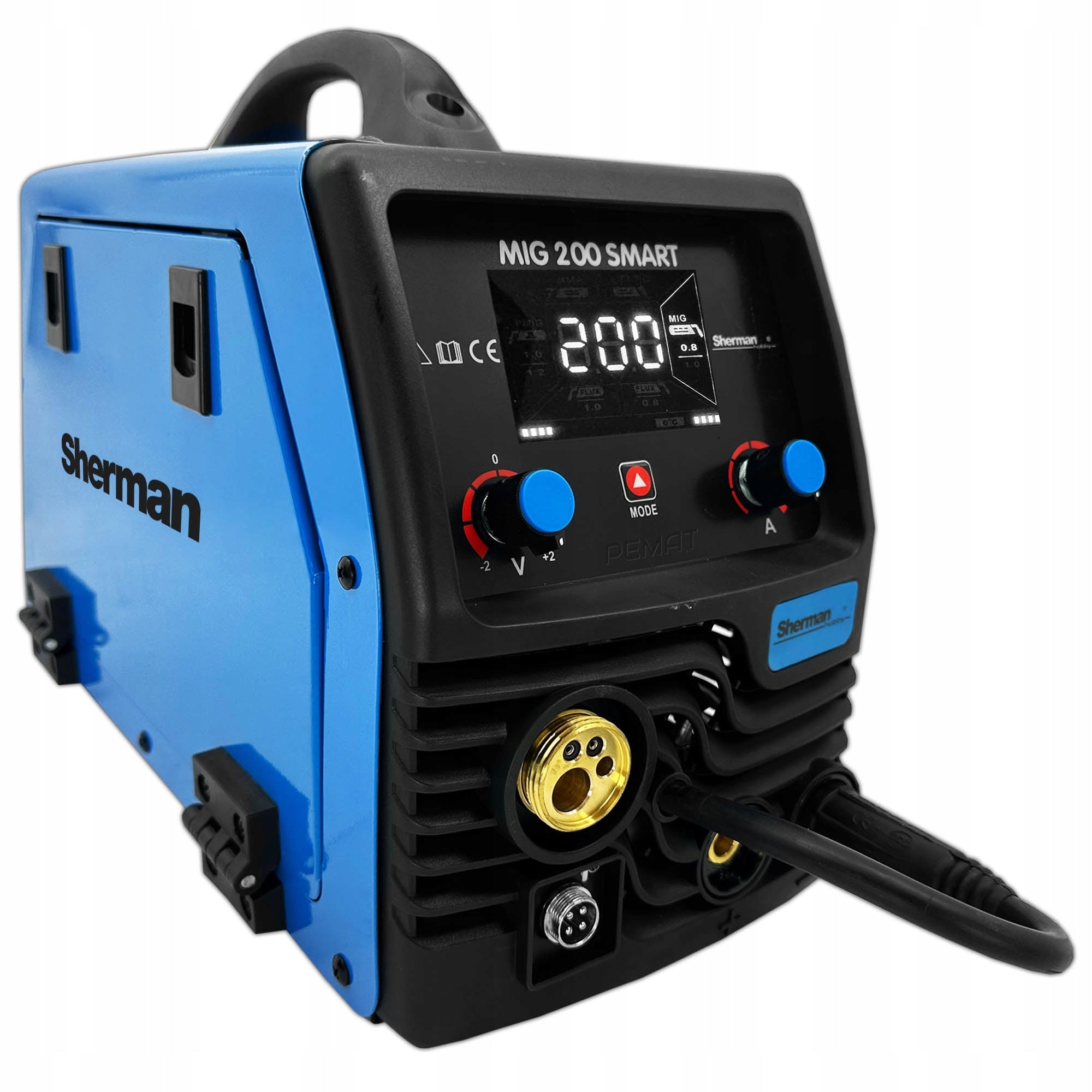 WELDER SHERMAN SMART MIG 200A Synergy MAG MMA TIG 230V INVERTER