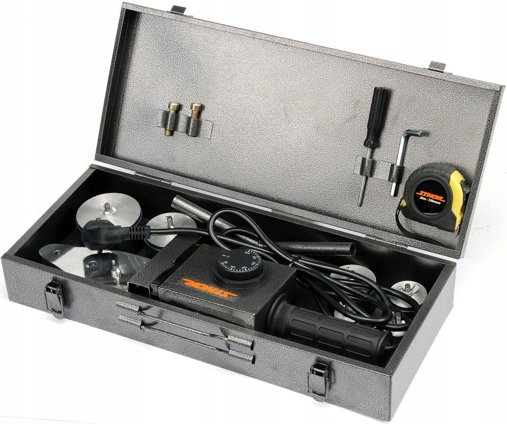 WELDING MACHINE 1500 W, FOR THERMOPLASTIC PIPES 78912 Maximum power 1500 W