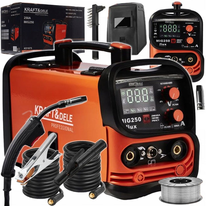 WELDING MACHINE FLUX MIG MAG 250A EURO 230V / 50-60Hz