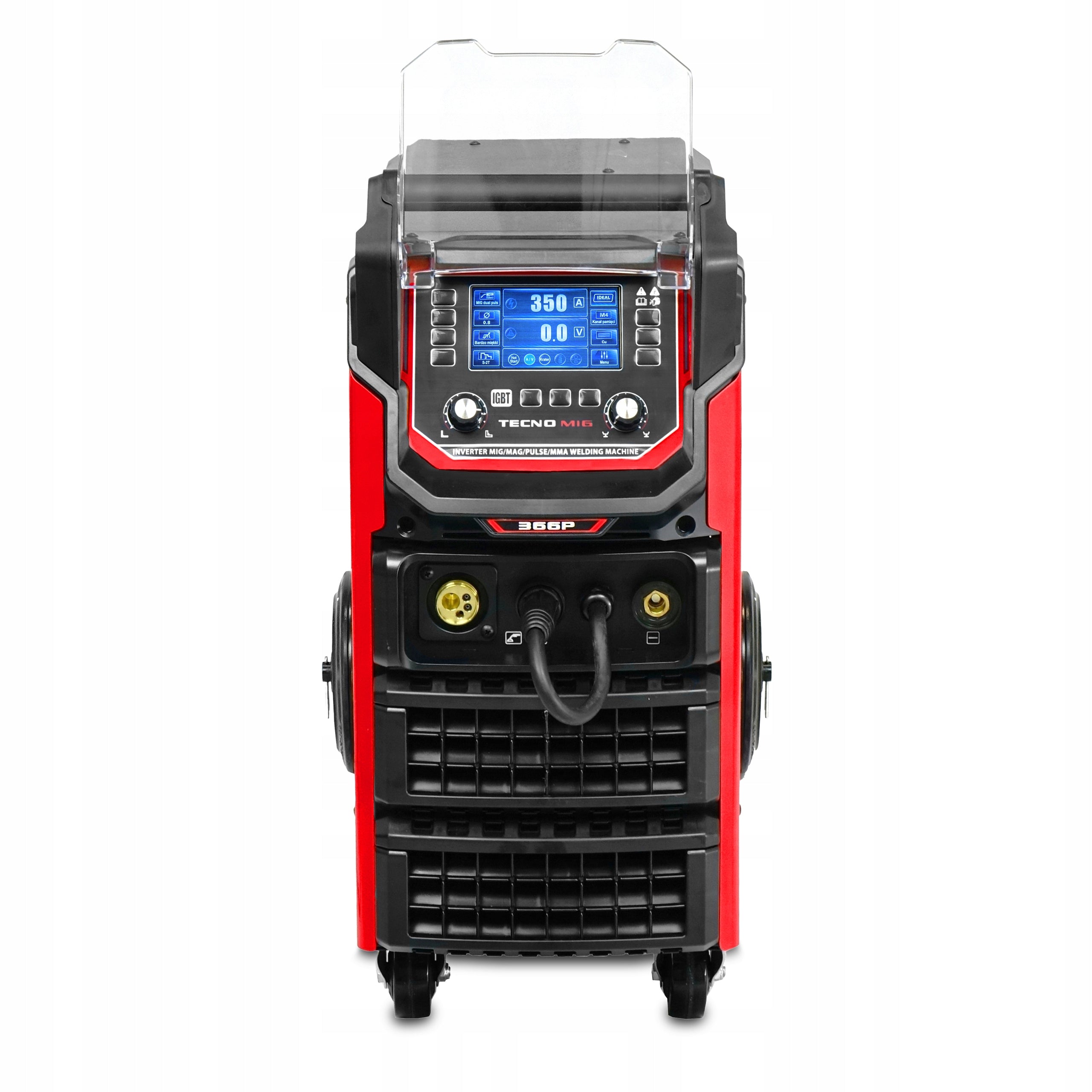 WELDING MACHINE IDEAL TECNO MIG 366 PULSE SYNERGIC LCD 400V 350A MMA SOLDERING Manufacturer code TMIG366PLCD